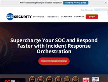 Tablet Screenshot of d3security.com